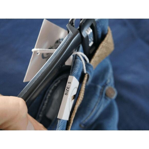 Women's High Waist Straight Leg Belted Jeans 5 - Picture 5 of 8